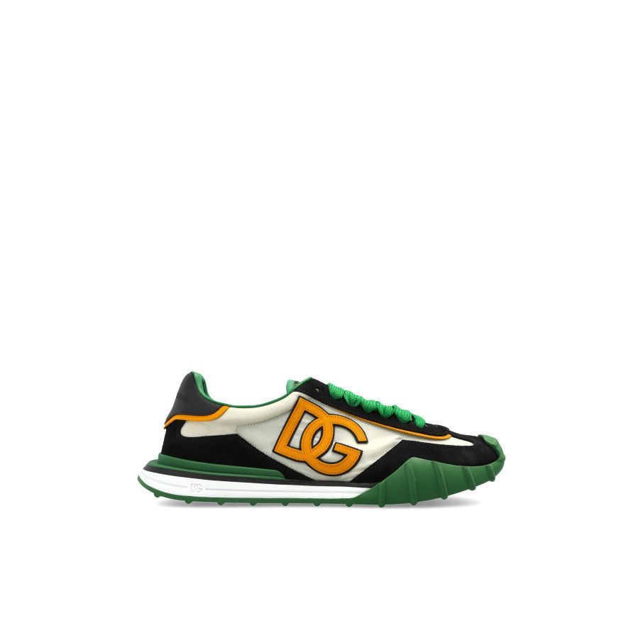 DOLCE&GABBANA DG Athletic Green Suede Sports Sneakers New &