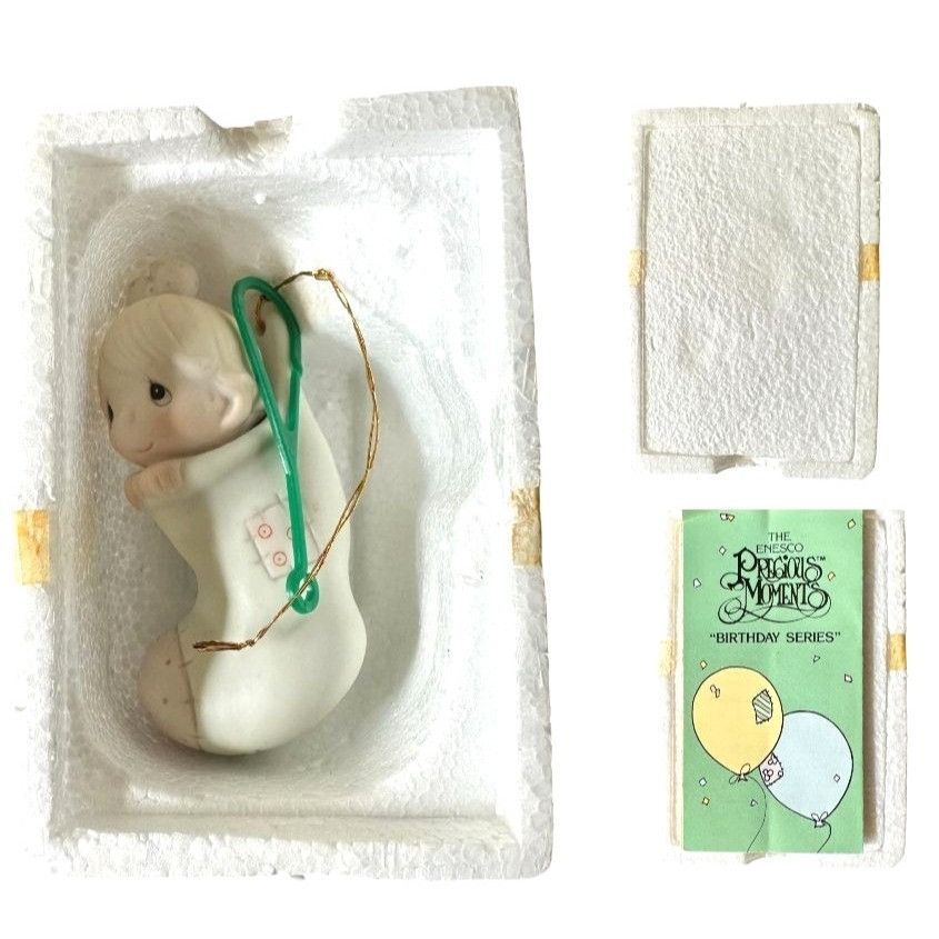 Vintage Vtg1982 Precious Moments Babys First Christmas Tree Ornament Size ONE SIZE - 10 Thumbnail