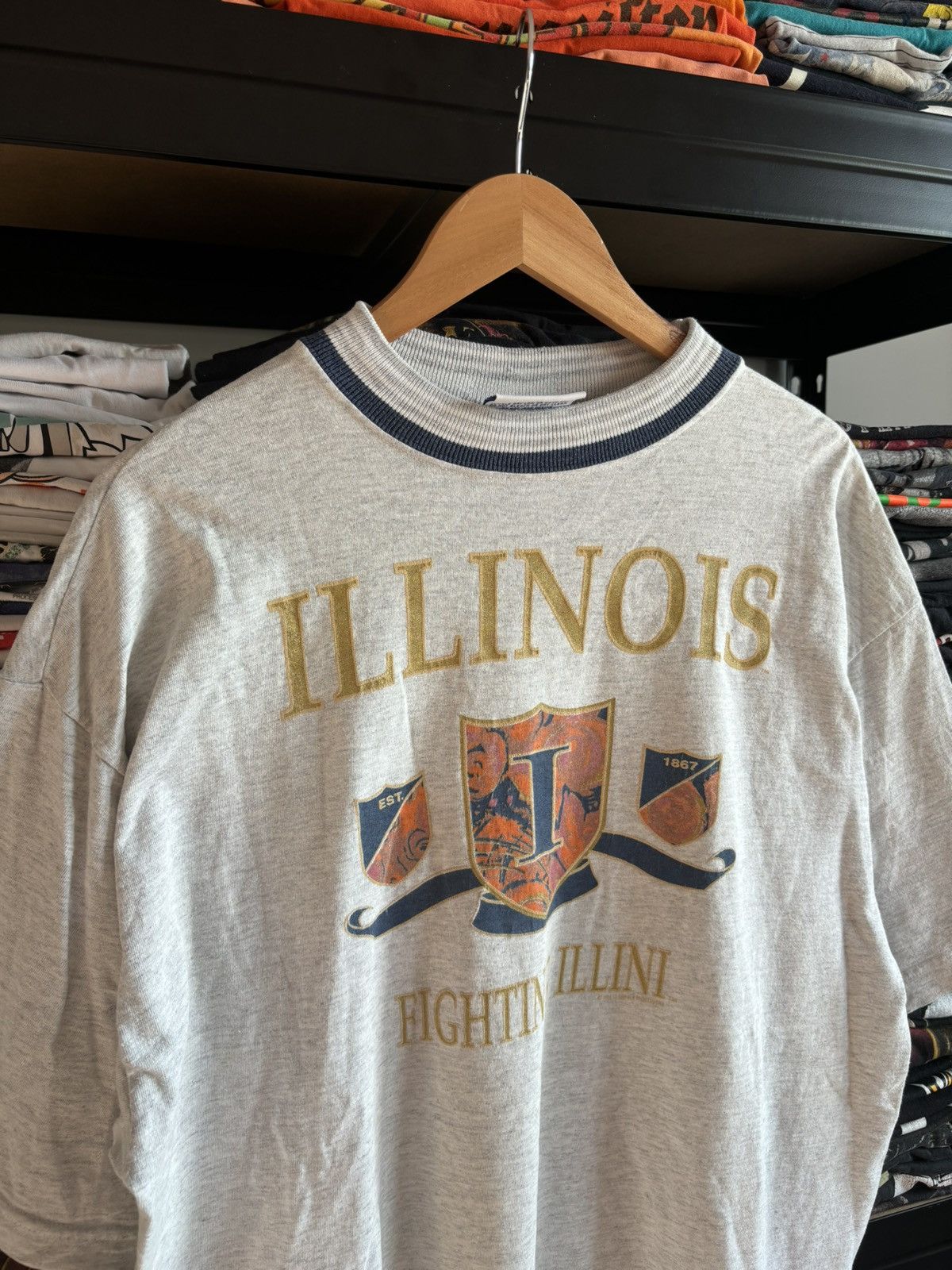 Vintage Vintage Nike University of Illionis tee t shirt high school Size US XL / EU 56 / 4 - 2 Thumbnail