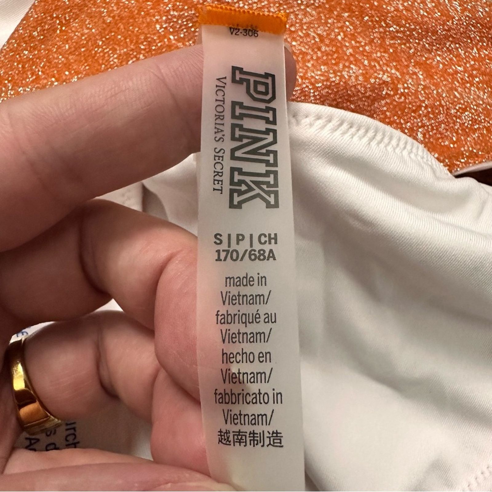 Victoria's Secret Victoria’s Secret Orange Brazilian Shimmer Bikini Size XS/S Size ONE SIZE - 13 Thumbnail