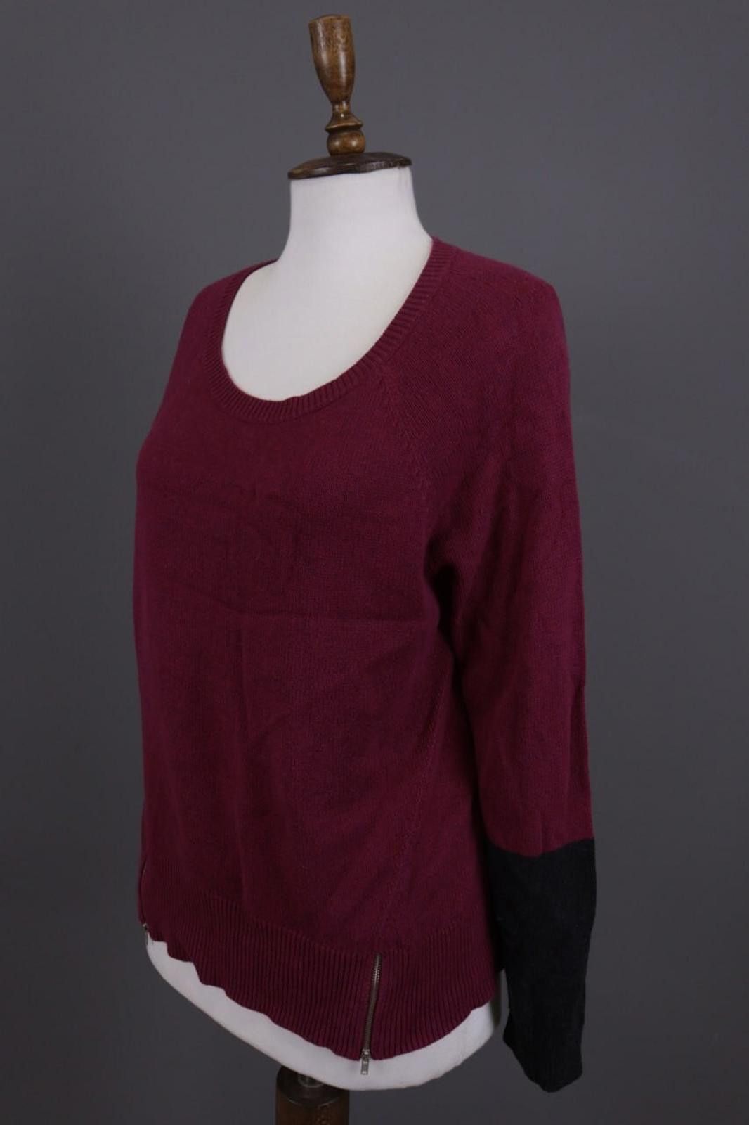 Eileen Fisher Eileen Fisher Burgubdy Lagenlook Cotton Sweater Size M Size M / US 6-8 / IT 42-44 - 6 Thumbnail