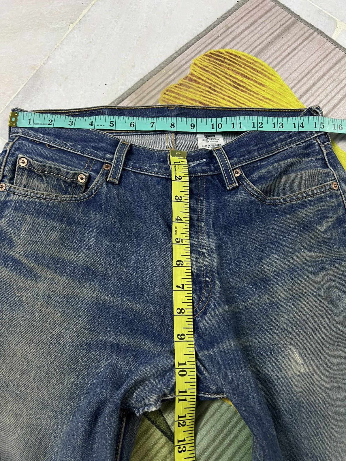 Levi's × Levi's Made & Crafted × Levi's Vintage Clothing VTG LEVIS 501XX MUD WASH BUTTON FLY DISTRESSED JEANS 💥 Size US 30 / EU 46 - 15 Thumbnail