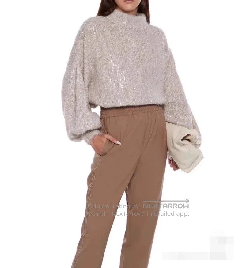 Brunello Cucinelli Brunello Cucinelli Full Sequin Sweater Size M / US 6-8 / IT 42-44 - 1 Thumbnail