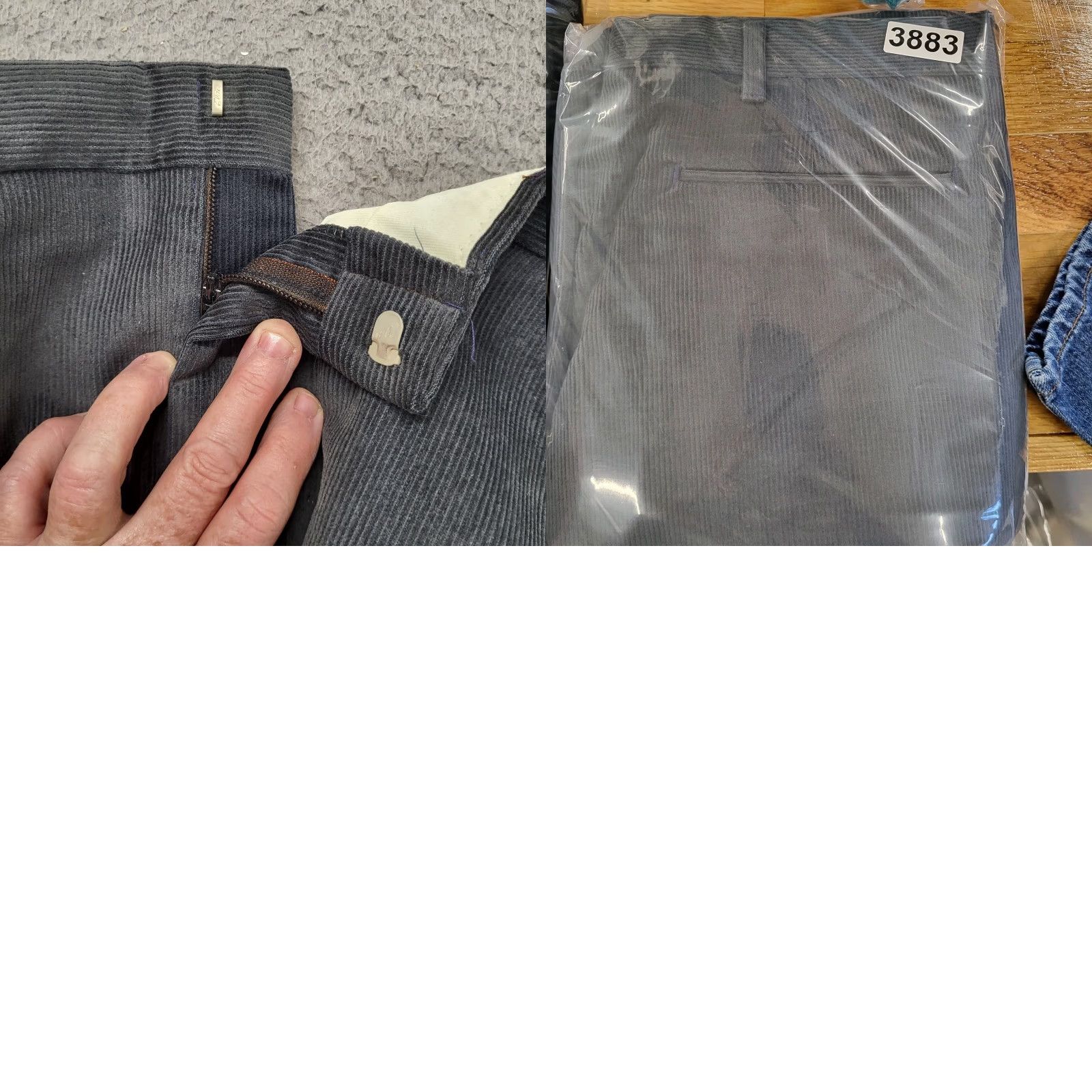 Haggar VINTAGE? No, use Haggar Corduroy Pants Men's 34x31 Gray Casual Flat Front Lightweight Preppy Size US 34 / EU 50 - 9 Thumbnail