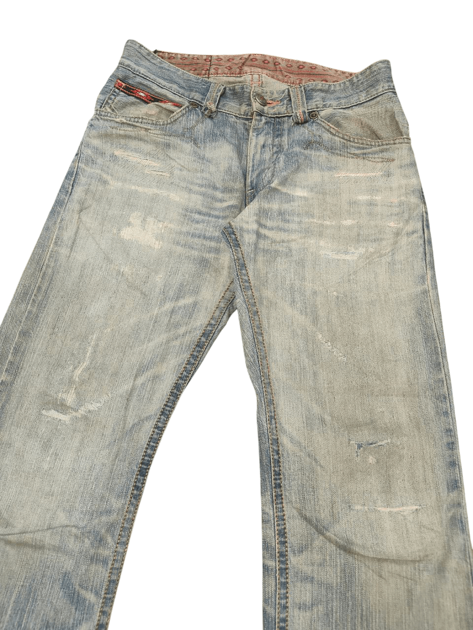 Vintage Vintage Edwin Ripped Distressed Denim Size US 30 / EU 46 - 3 Thumbnail