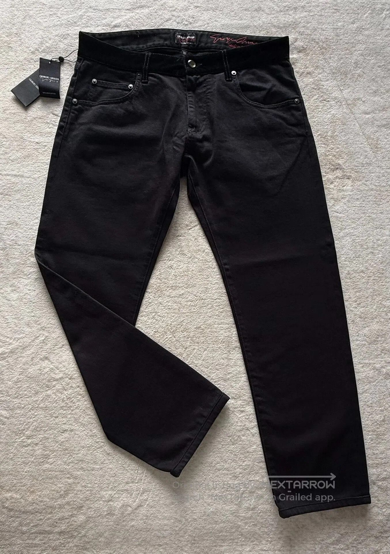 Giorgio Armani Giorgio Armani Exclusive Edition Black Jeans. Size US 32 / EU 48 - 2 Thumbnail