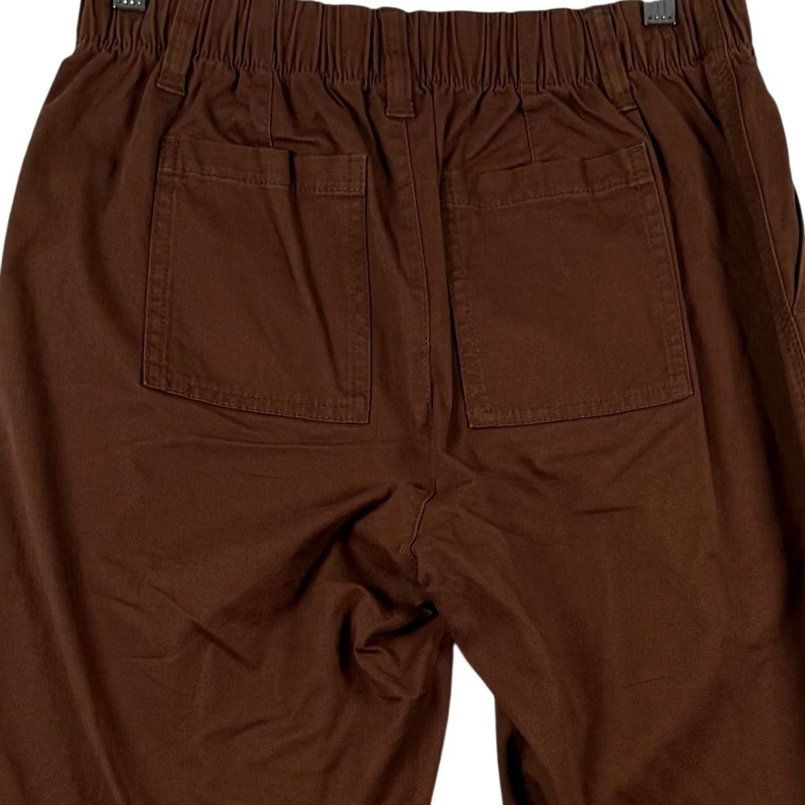 Old Navy Old Navy Easy Chino Brown Espresso Bark High Rise Elastic Back Utility S Womens Size ONE SIZE - 4 Thumbnail