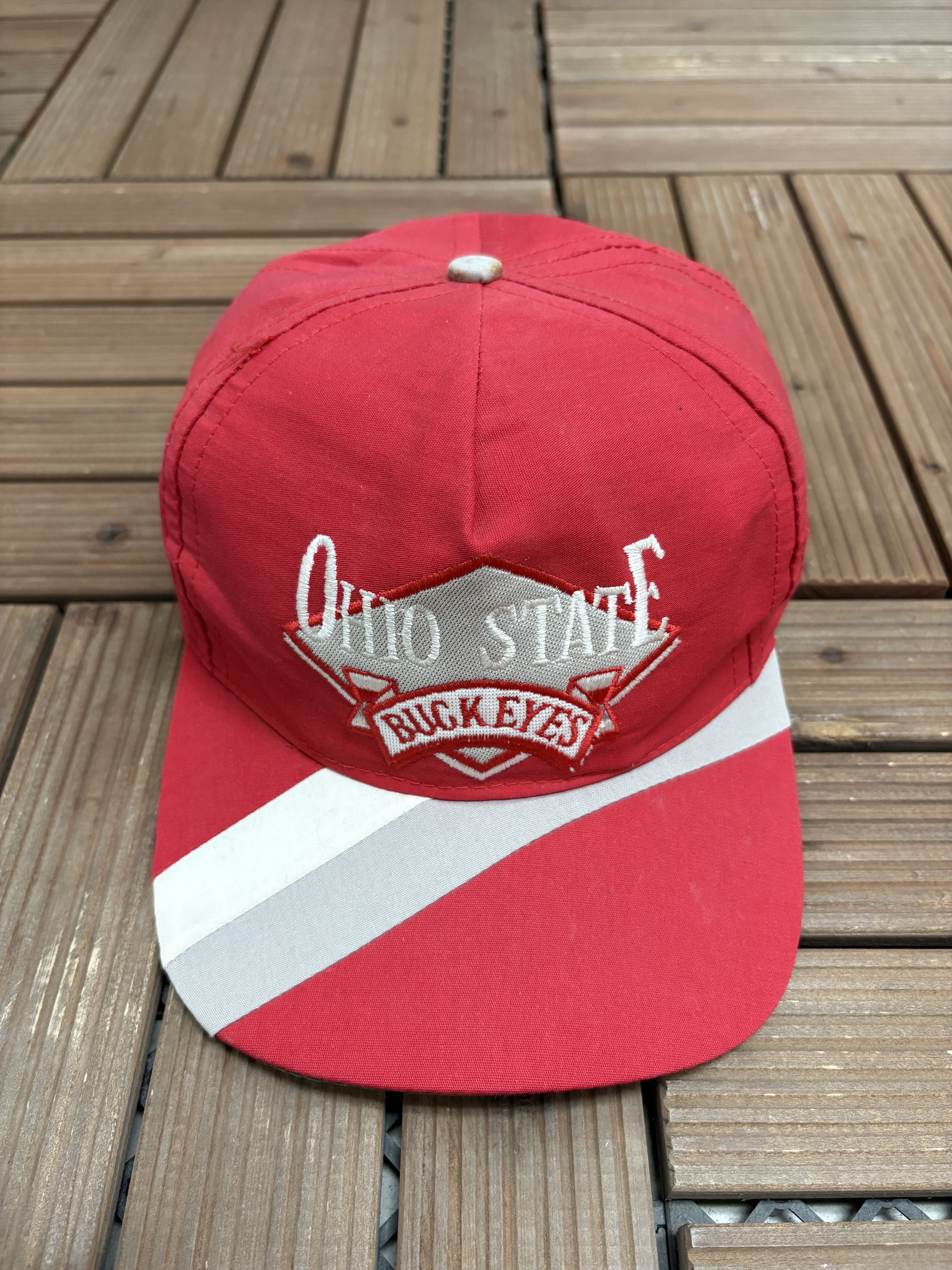 Vintage Ohio State Buckeyes Vintage Red Snap Back Hat Cap Size ONE SIZE - 2 Thumbnail