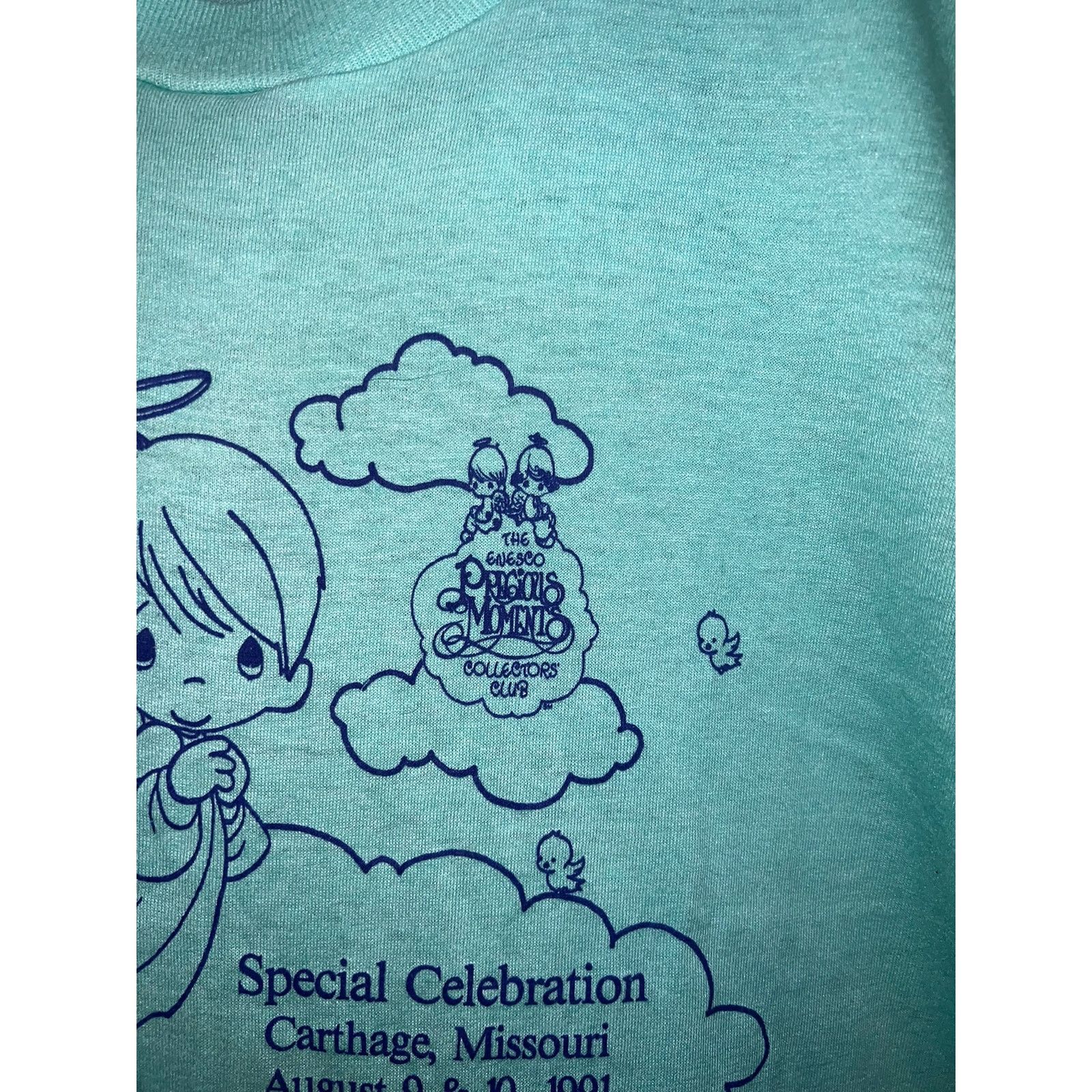 Vintage Vintage Precious Moments Shirt The Enesco Club 1991 Tee VTG Size US L / EU 52-54 / 3 - 3 Thumbnail