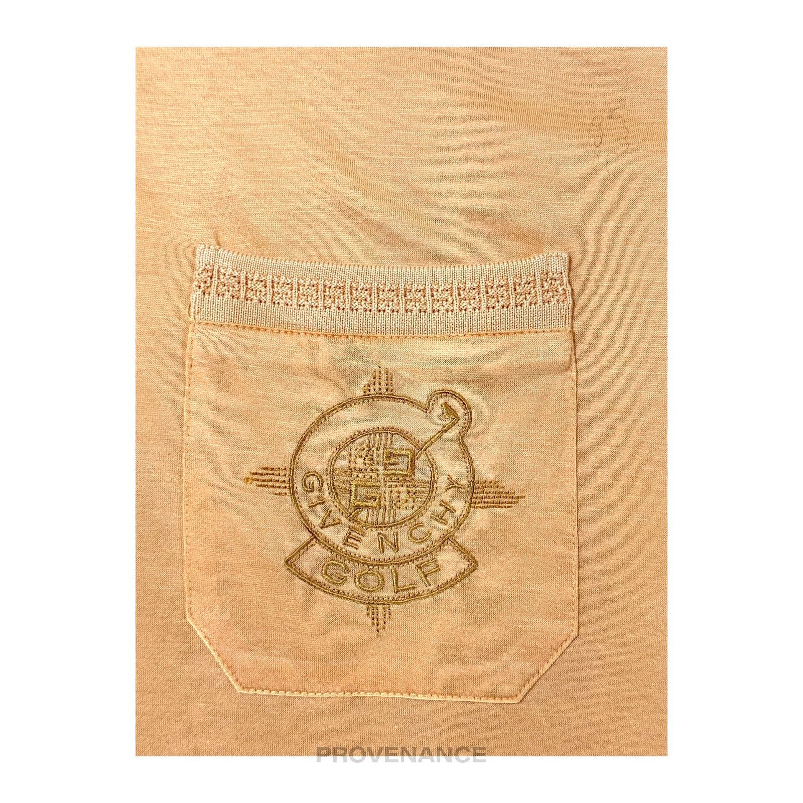 Givenchy 🔴 Givenchy Embroidered Golf 4G Polo Shirt - Peach M Size US M / EU 48-50 / 2 - 5 Thumbnail