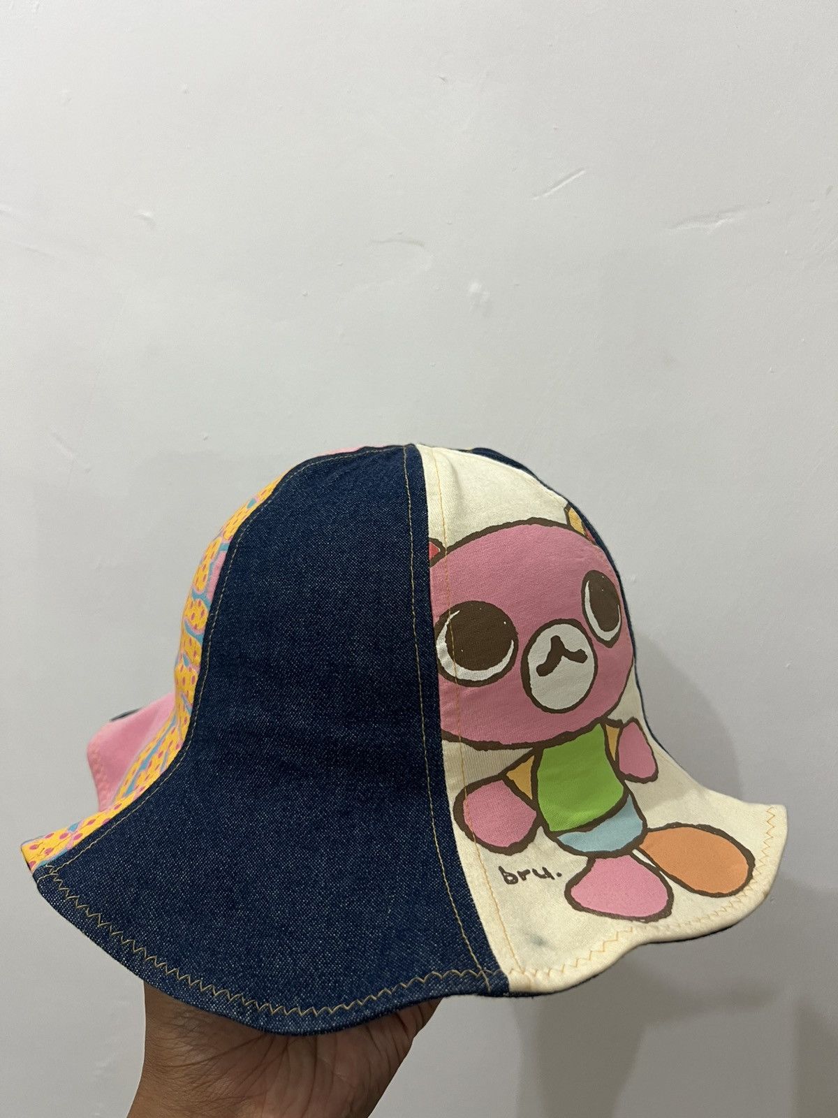 Japanese Brand Bruyant Archive Denime Patchwork Hat Size ONE SIZE - 4 Thumbnail