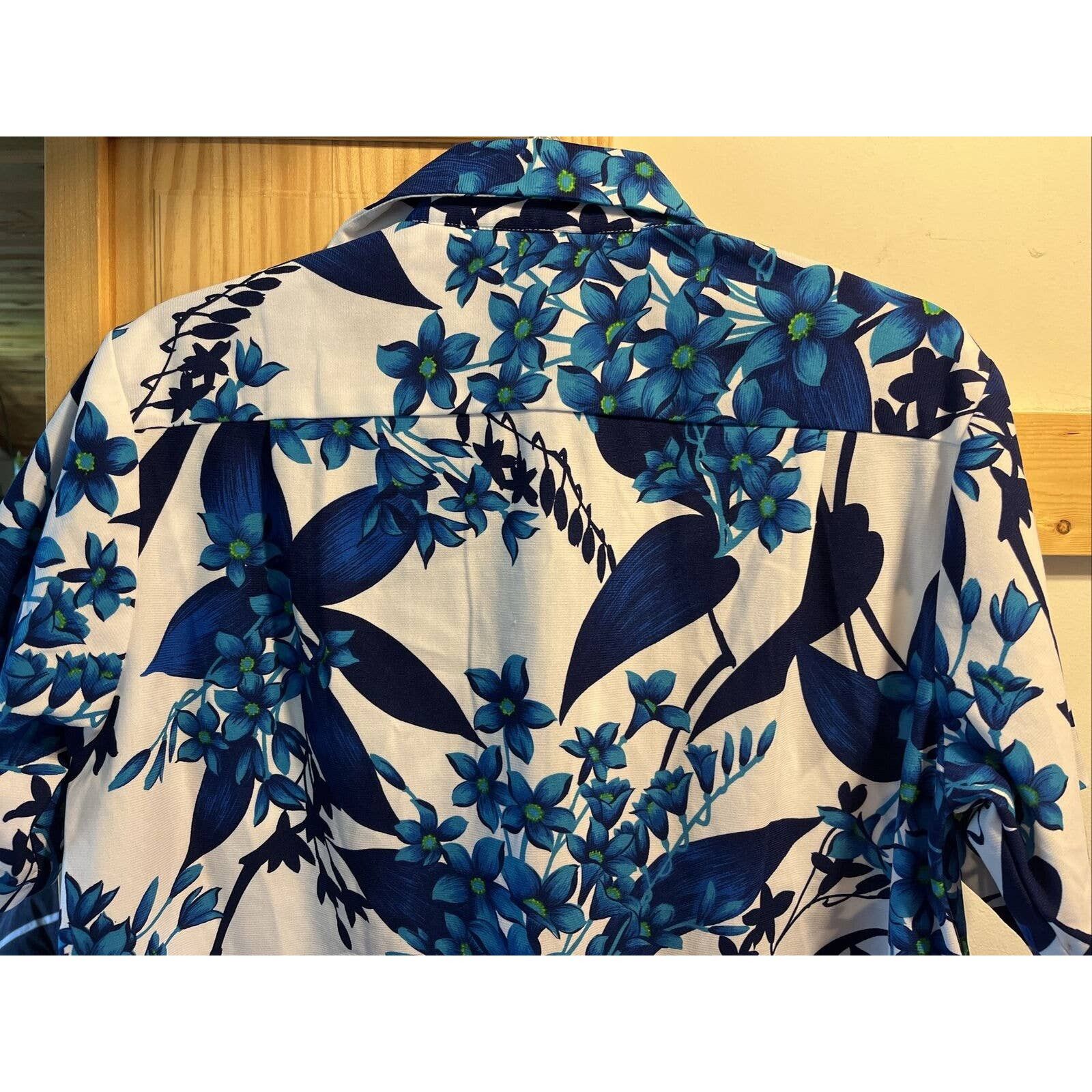 Other Hawaii Nei Honolulu VTG Mens M Blue Polyester Hawaiian Shirt Size US M / EU 48-50 / 2 - 12 Thumbnail