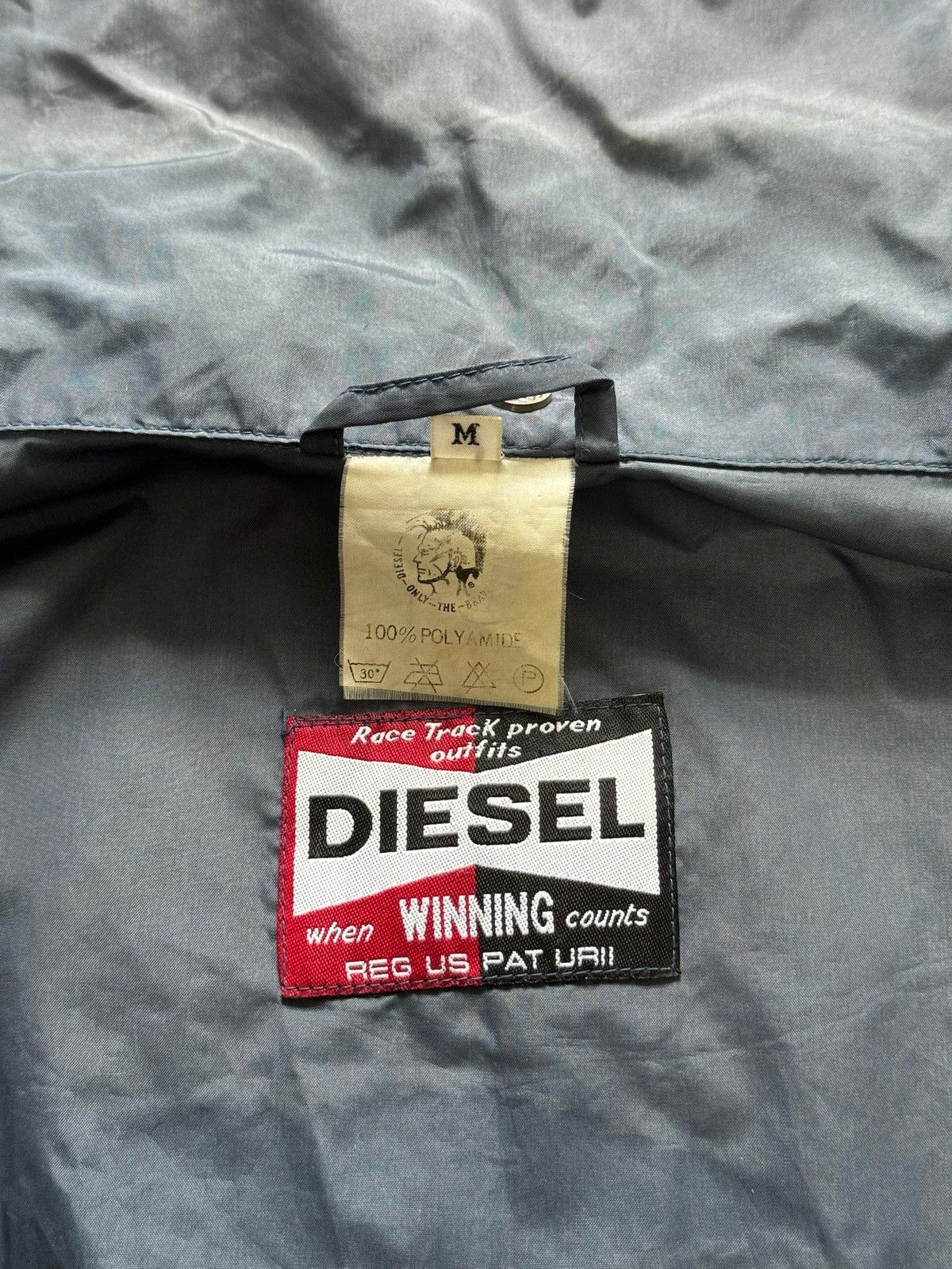 Diesel × Vintage Vintage Diesel Windbreaker Jacket Big Logo Baggy Y2K 90s Size US M / EU 48-50 / 2 - 10 Thumbnail