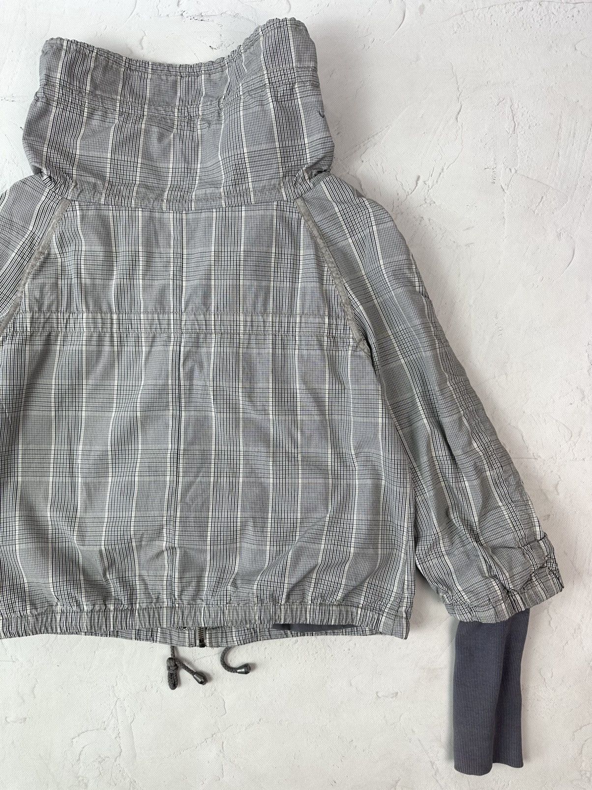 Vintage Vintage Check High Neck Women’s Zip Relaxed Jacket Size XL / US 12-14 / IT 48-50 - 12 Thumbnail