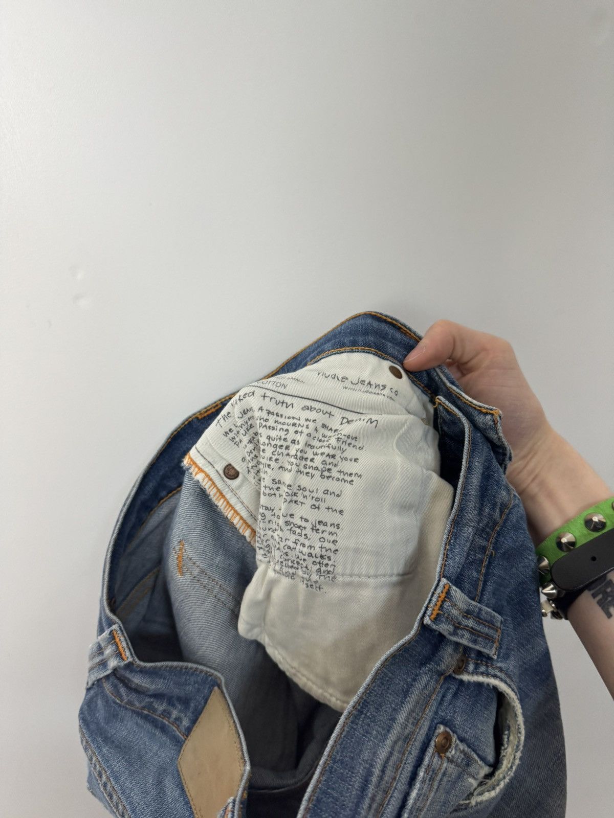 Nudie Jeans Nudie Jeans Long Inseam Slim Distressed Jeans Made in Italy Size US 30 / EU 46 - 14 Thumbnail