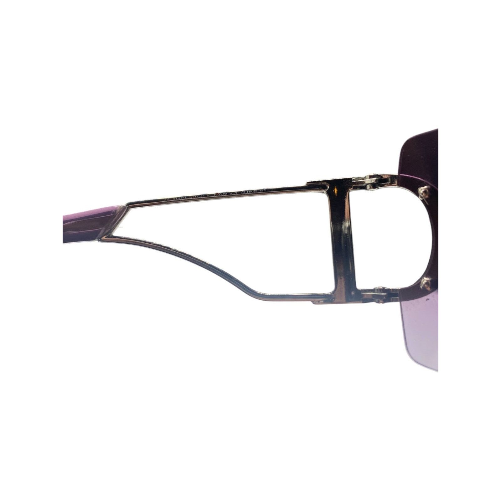 Dior Diorly 2 Purple Rimless Metal Sunglasses Size ONE SIZE - 6 Thumbnail