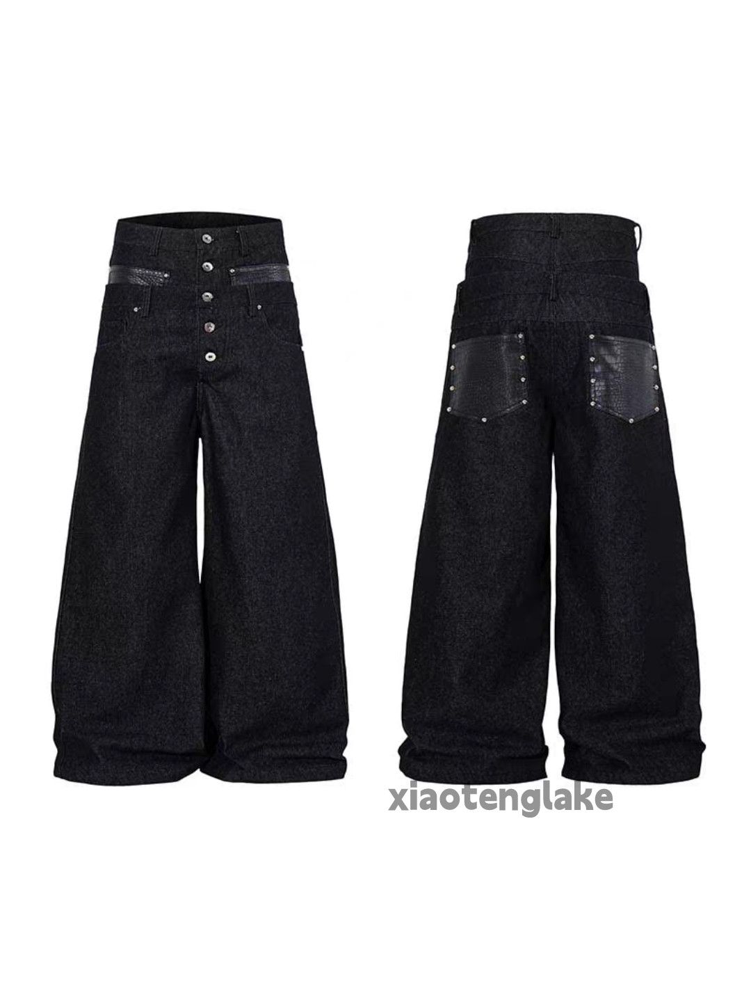 Jean otl playboicarti asaprocky style double waist flared jeans Size US 30 / EU 46 - 6 Thumbnail