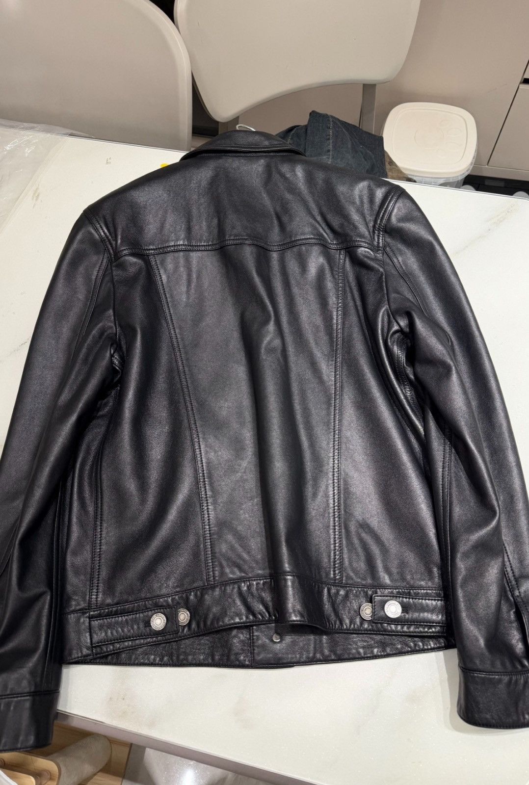 Saint Laurent Paris Saint Laurent 23SS Lambskin Trucker Motorcycle Jacket Size US L / EU 52-54 / 3 - 5 Thumbnail