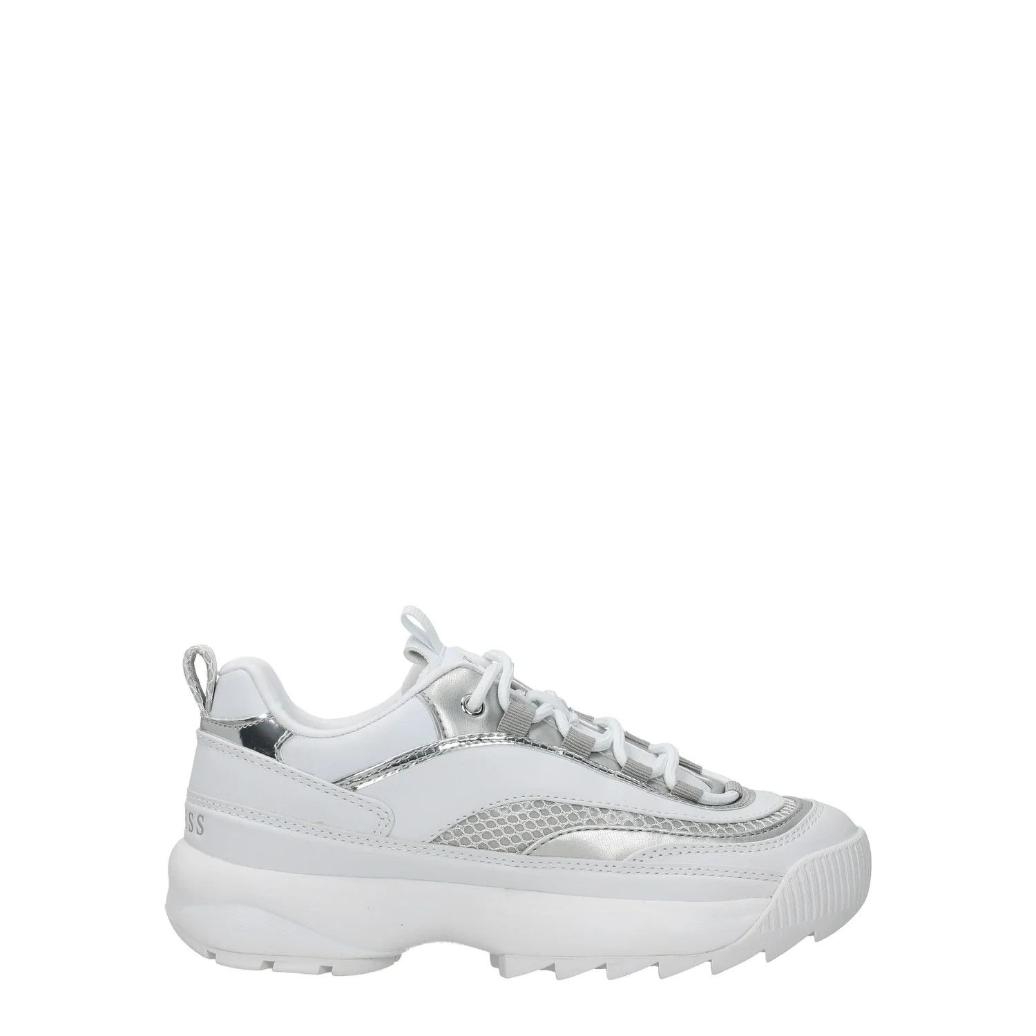 Guess ob1o1e1124 Polyurethane Sneakers in White Silver Size US 11 / IT 41 - 1 Thumbnail