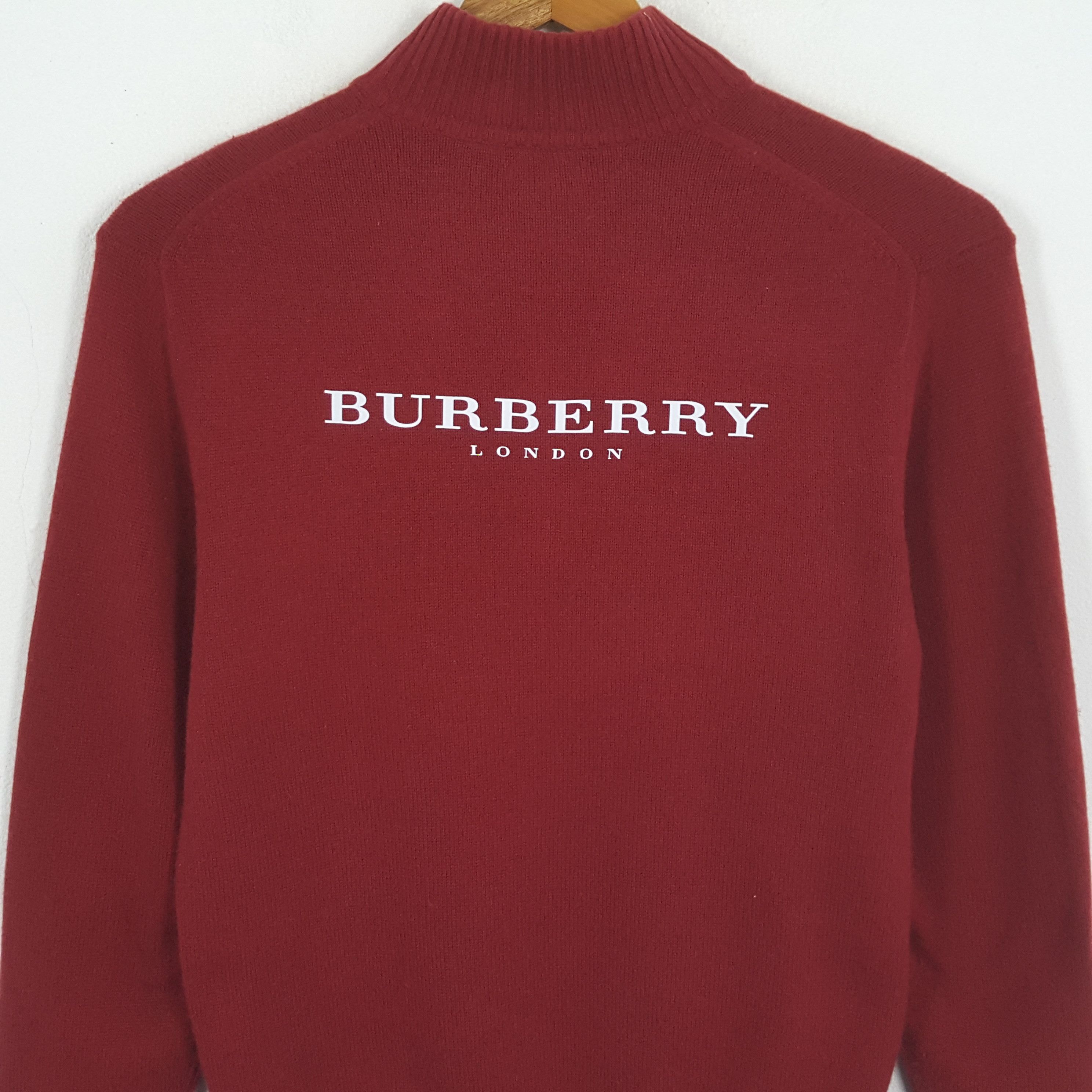 Burberry × Vintage Vintage BURBERRY LONDON Fashion Brand Sweaters Size US M / EU 48-50 / 2 - 2 Thumbnail