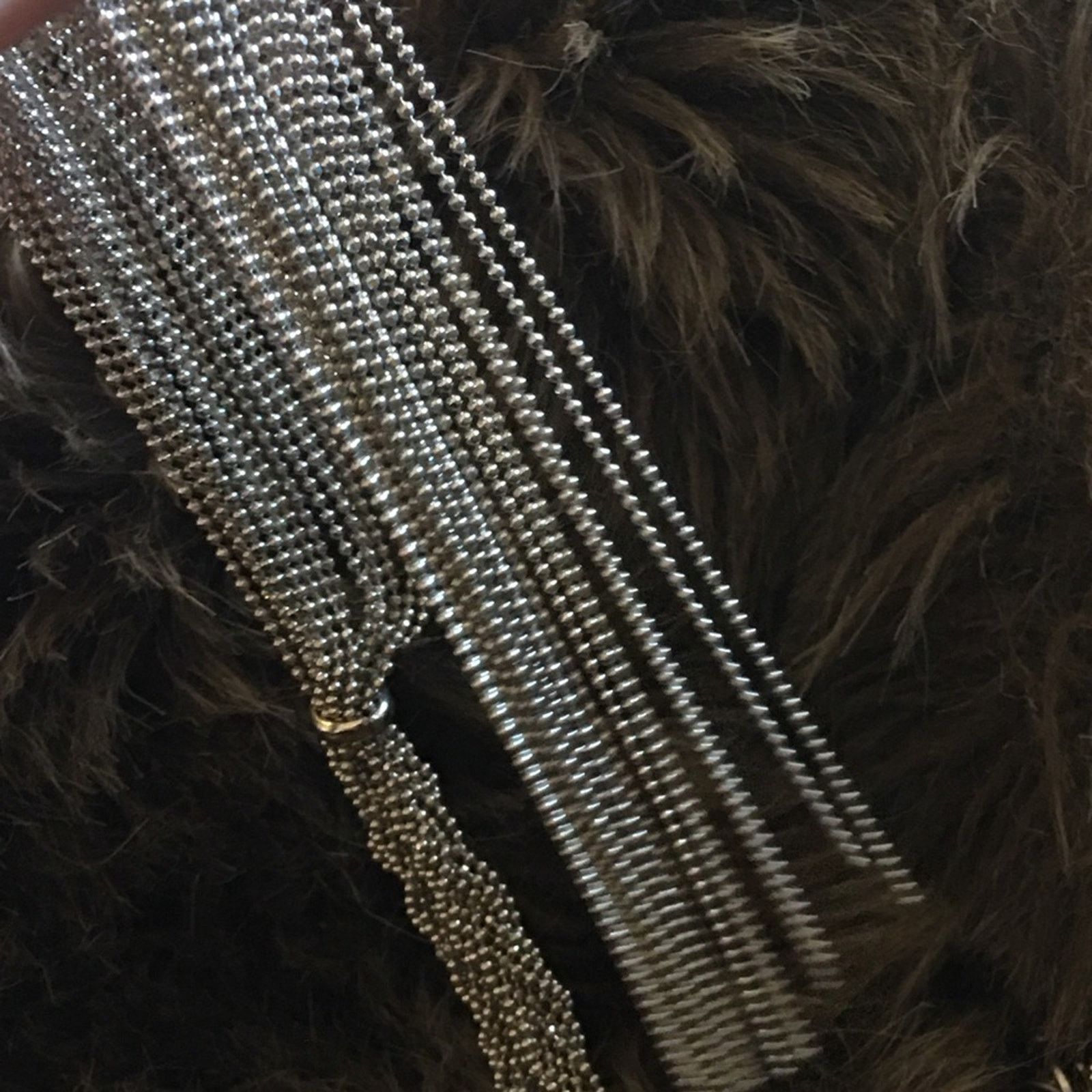 Vintage Vintage braided sparkle ball chain tassel necklace Size ONE SIZE - 10 Thumbnail