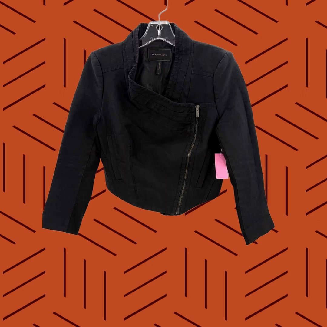 Vintage VINTAGE Pre-Owned BCBG Black Zip Up Jacket Small - Womens? Size S / US 4 / IT 40 - 1 Thumbnail