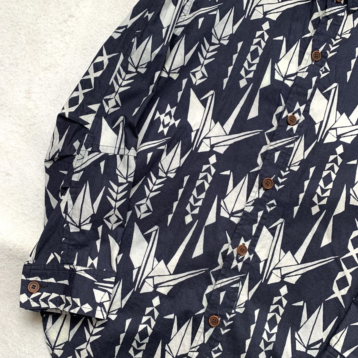 Christopher Nemeth 1990s Christopher Nemeth Abstract Origami Crane Shirt Size US S / EU 44-46 / 1 - 3 Thumbnail