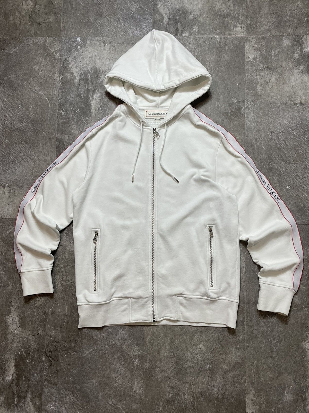 Alexander McQueen Alexander McQueen Full Zip Hoodie Rare Luxury Size US L / EU 52-54 / 3 - 1 Thumbnail