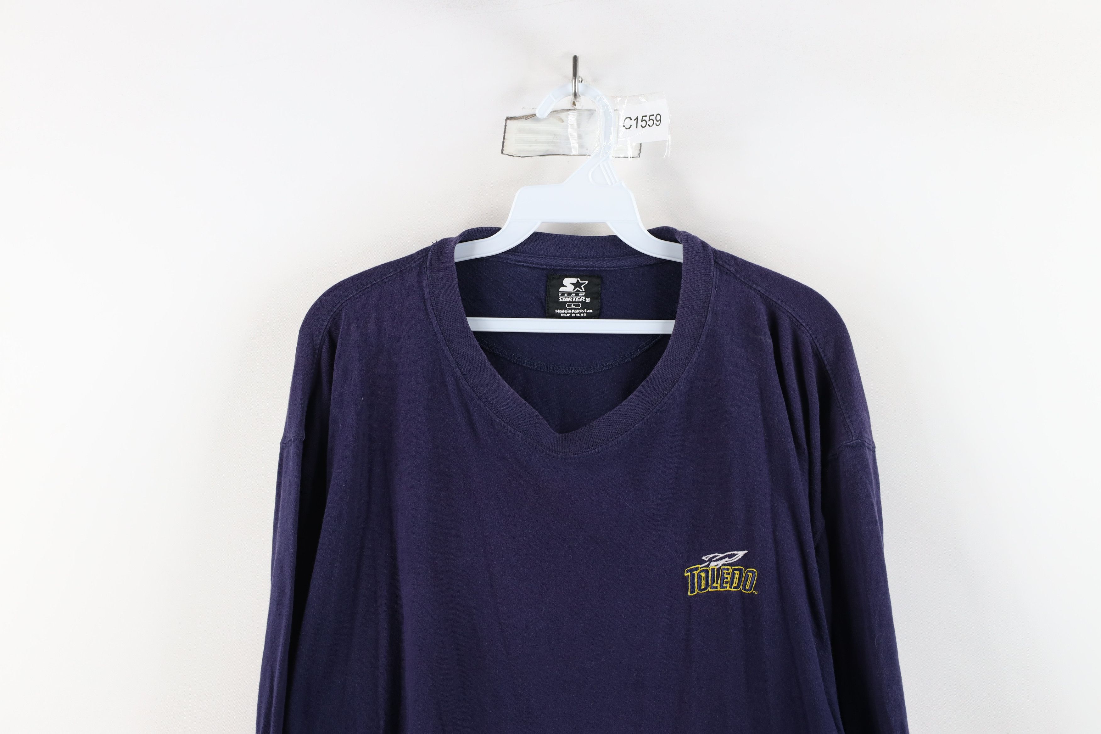 Starter × Vintage Vintage 90s Starter University of Toledo Long Sleeve T-Shirt Size US L / EU 52-54 / 3 - 2 Thumbnail