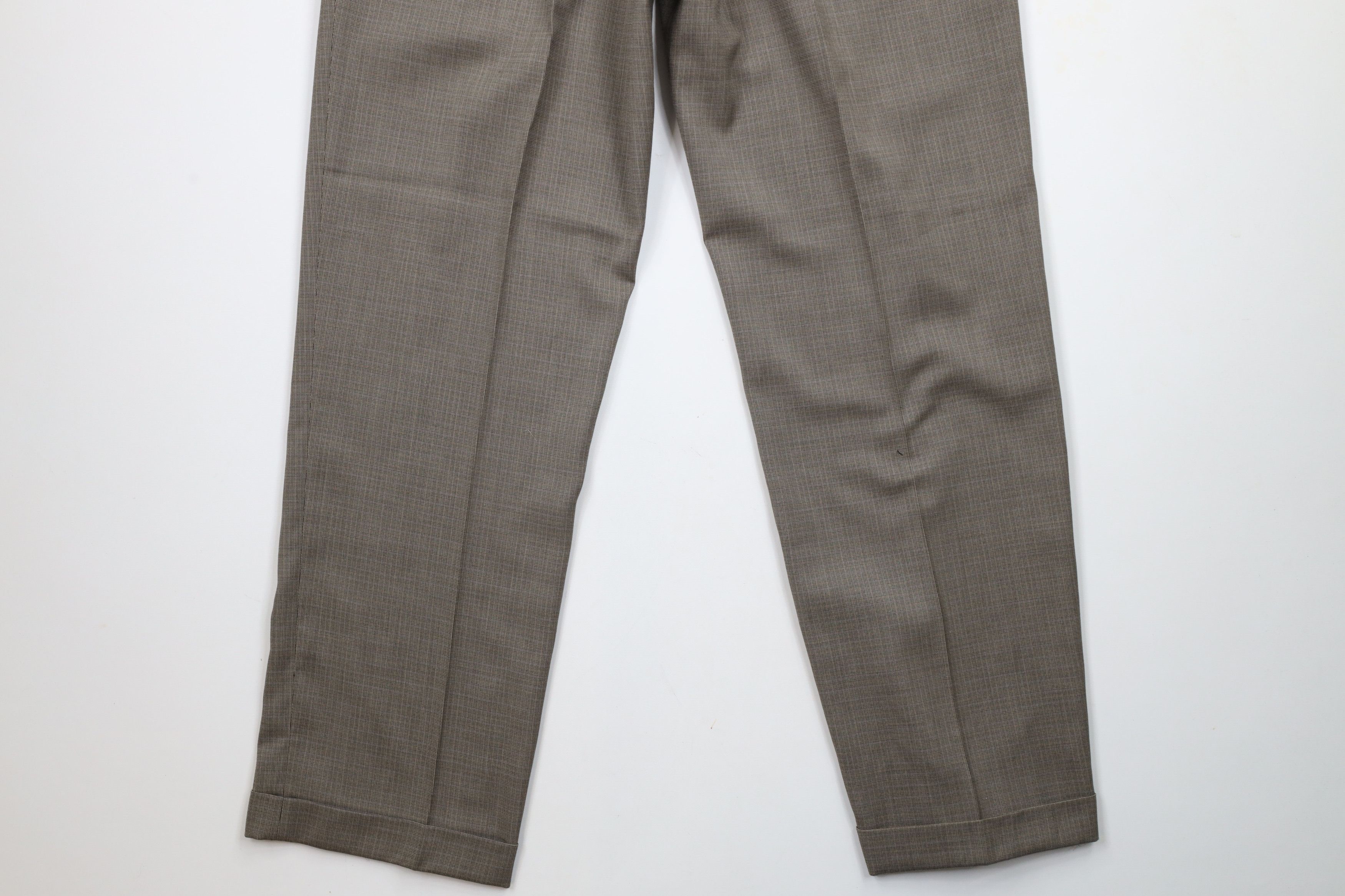 Ralph Lauren × Vintage Vintage 90s Ralph Lauren Cuffed Wide Leg Chino Pants Plaid Size US 34 / EU 50 - 10 Thumbnail