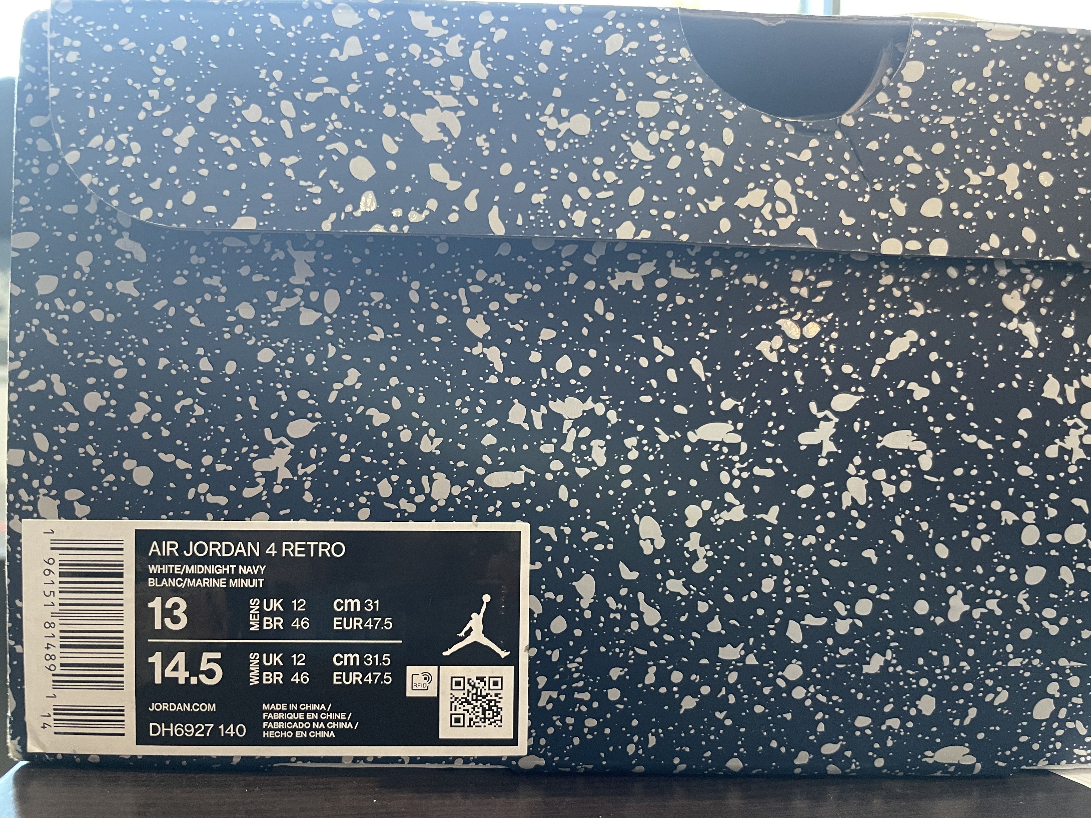 Jordan Brand Air Jordan 4 Retro 'Midnight Navy' Size US 13 / EU 46 - 9 Thumbnail
