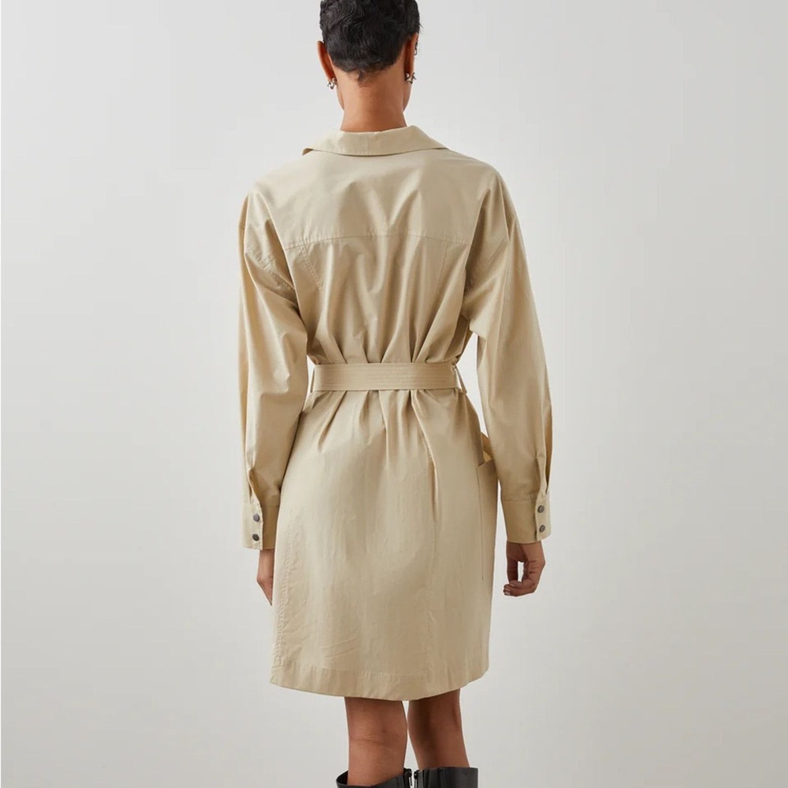Rails Rails S Noor Trench Coat Dress in Tidal Foam Size S / US 4 / IT 40 - 5 Thumbnail