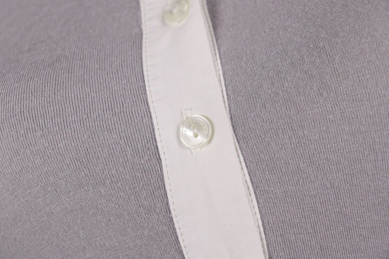 Designer Anne Fontaine Gray Wool Button Top Blouse Shirt Size 38 Size M / US 6-8 / IT 42-44 - 4 Thumbnail