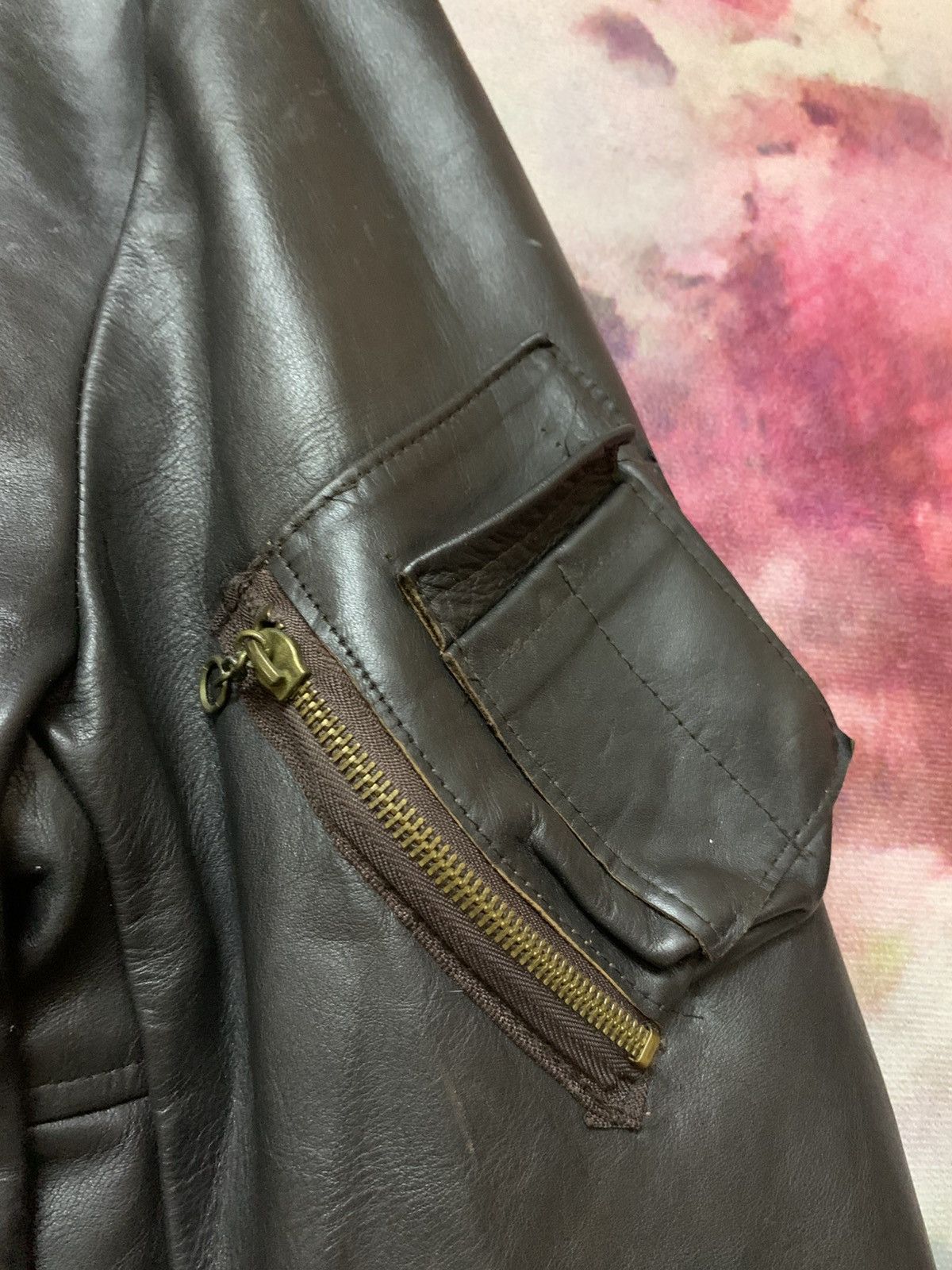 Schott Archive 40s SCHOTT MA-1 Leather Jacket Size US M / EU 48-50 / 2 - 9 Thumbnail