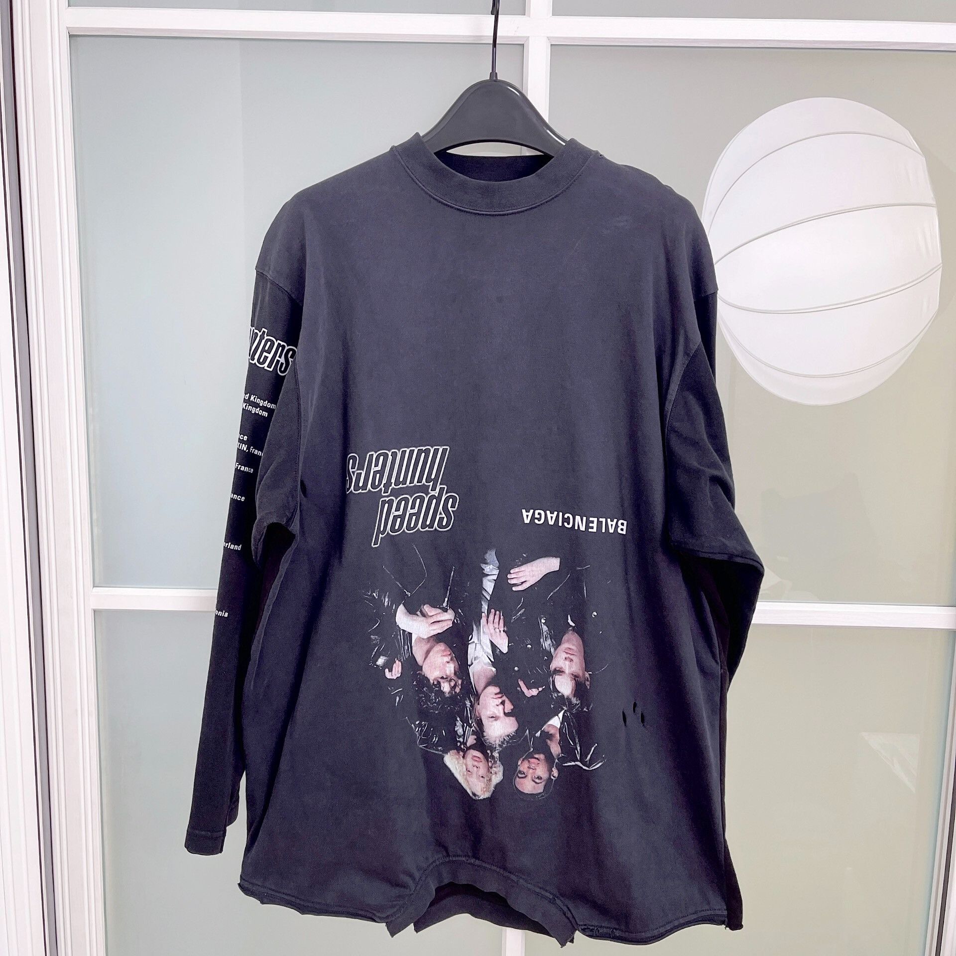 balenciaga logo short sleeve t-shirt