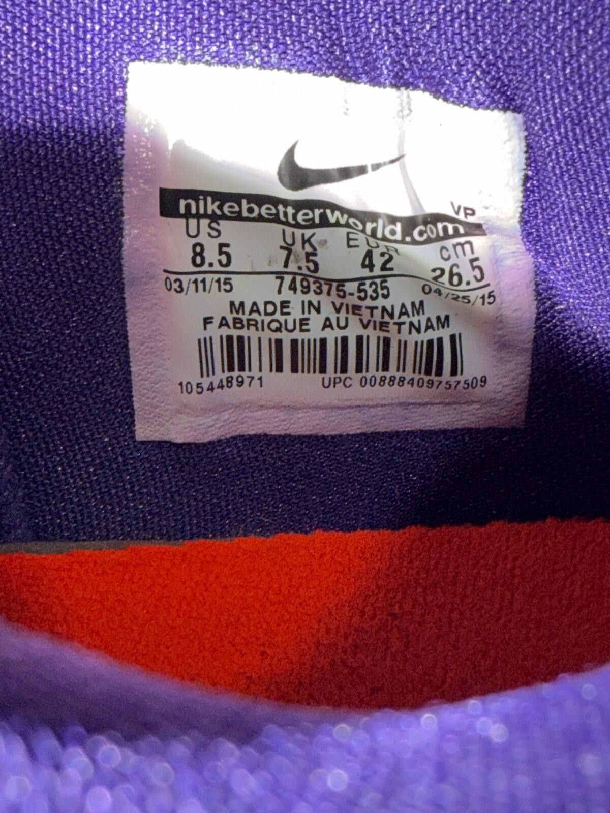 Nike Size 8.5 - Nike KD 8 Suit - 749375-535 Size US 8.5 / EU 41-42 - 5 Thumbnail