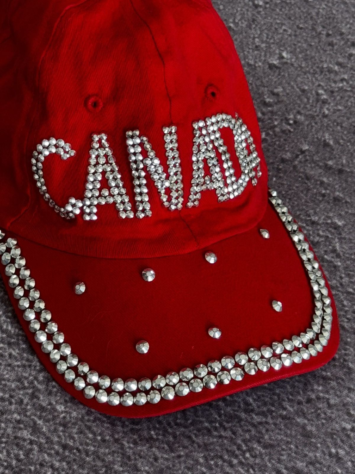 Hysteric Glamour Canada Rhinestone Logo Hysteric Glamour Style Hat Cap Size ONE SIZE - 6 Thumbnail