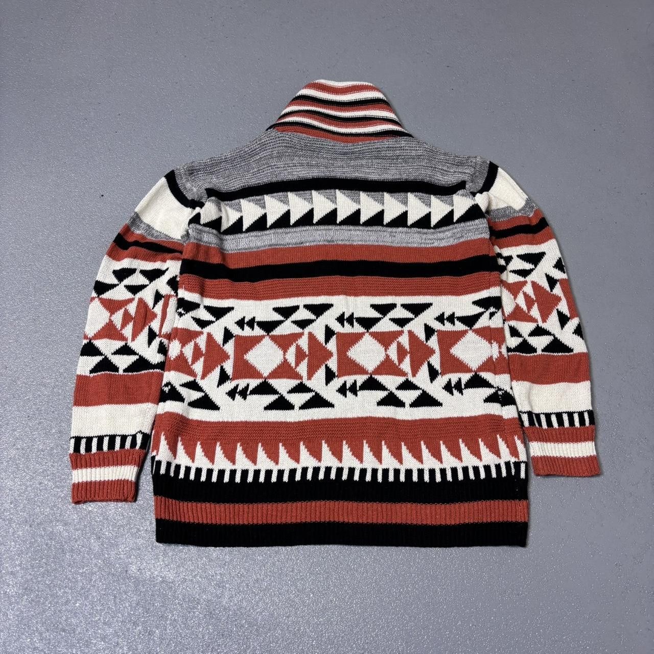 Japanese Brand × Vintage Vintage 90s geometric patterned sweater Size US L / EU 52-54 / 3 - 3 Thumbnail