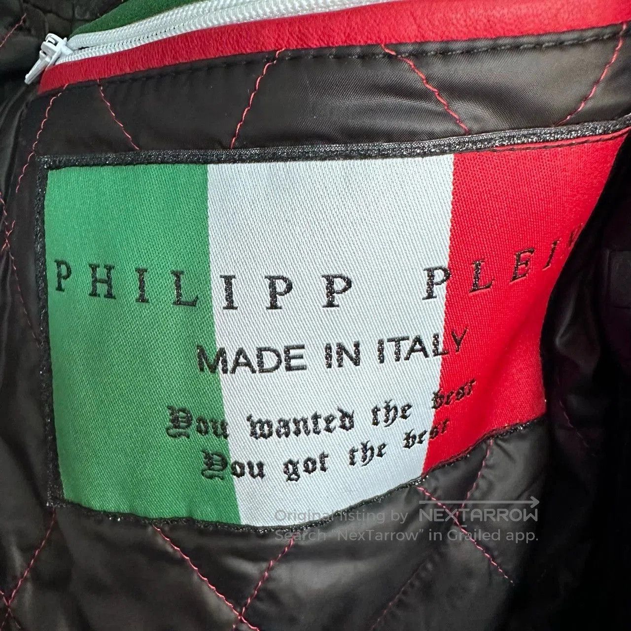 Philipp Plein black crocodile print hooded vest jacket. Size US XS / EU 42 / 0 - 8 Thumbnail