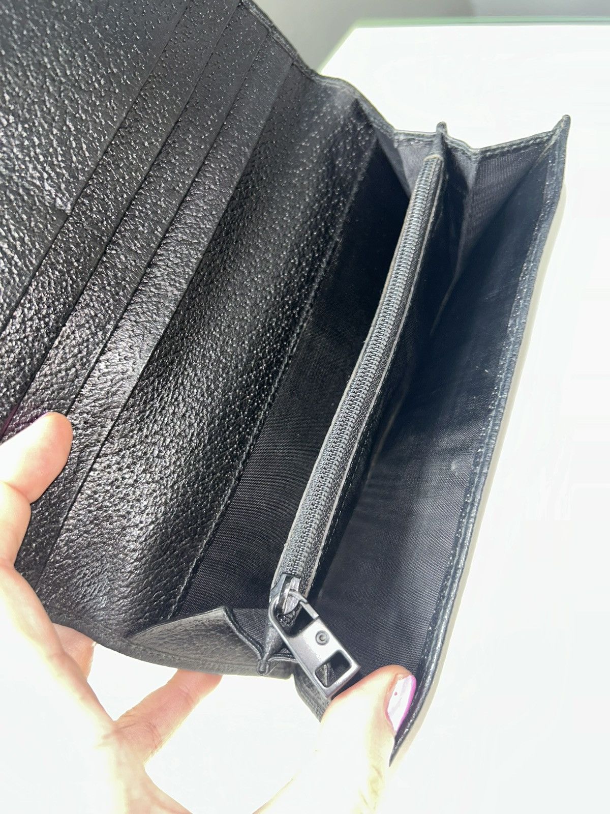 Gucci Gucci G Clasp Black Leather Continental Long Wallet Size ONE SIZE - 7 Thumbnail