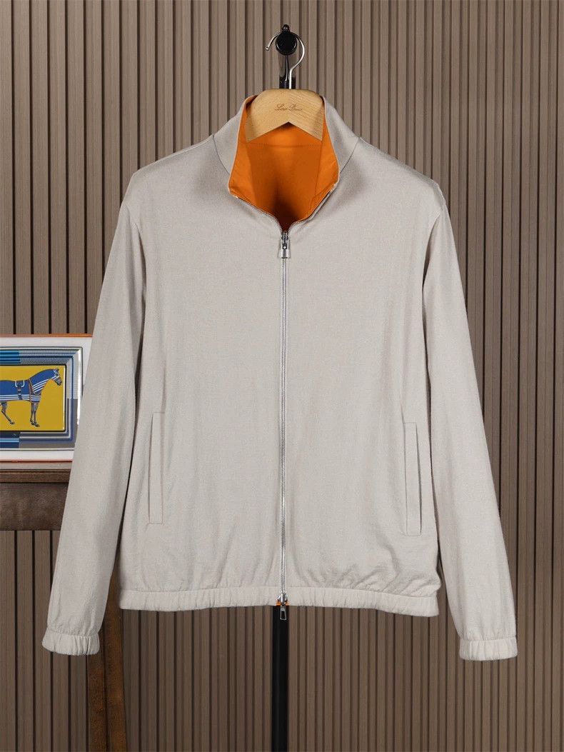 Loro Piana LORO PIANA Bomber double-faced jacket Size US XL / EU 56 / 4 - 2 Thumbnail