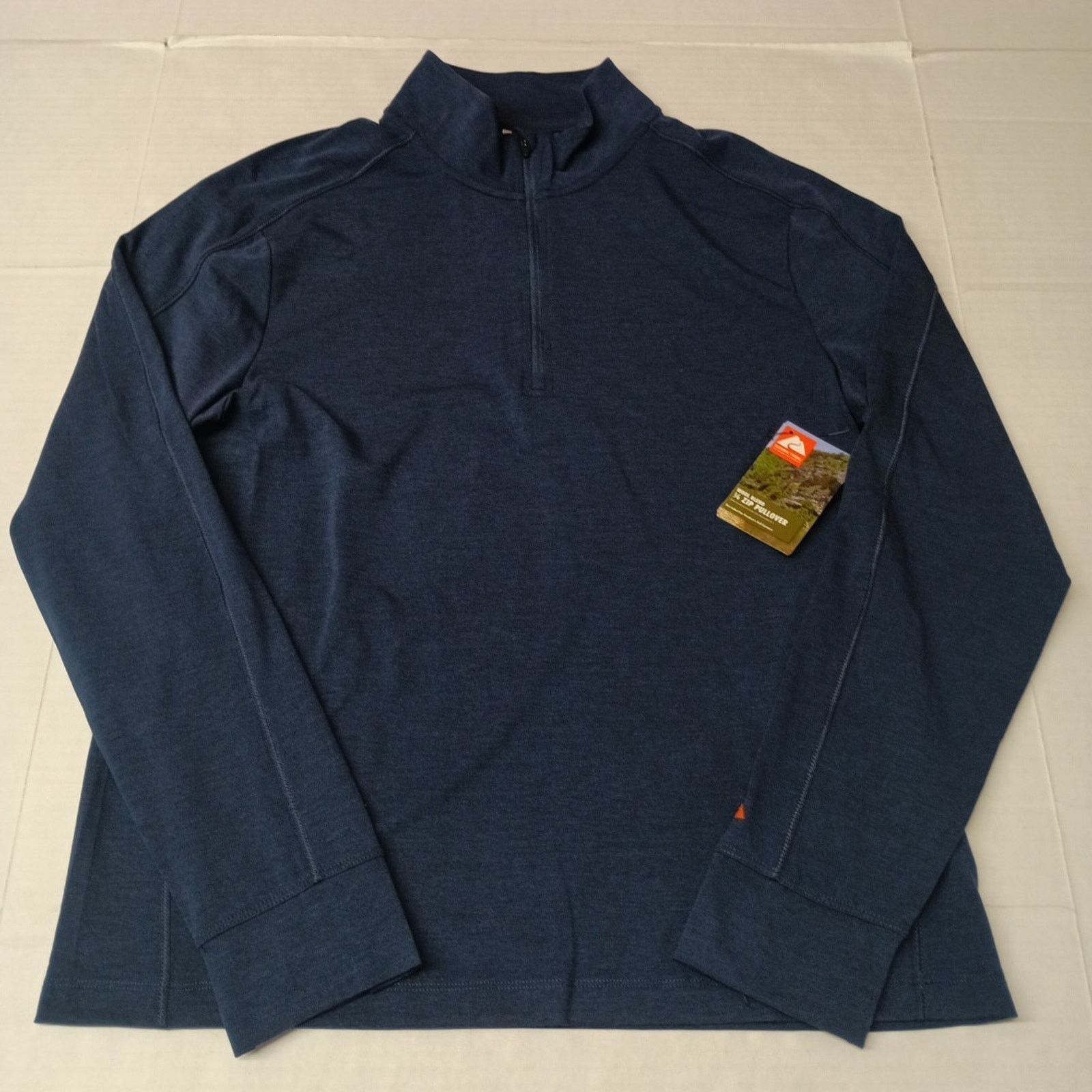 Other Ozark Trail Mens Quarter Zip Pullover Size M Blue Wool Blend Size US M / EU 48-50 / 2 - 1 Thumbnail