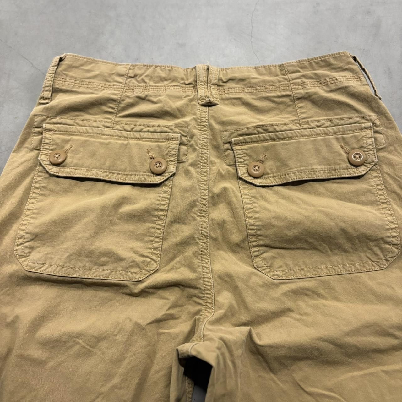 Vintage Crazy Vintage Y2K/2000s Baggy Skater Style Khaki Jogger Cargo Pants! Size US 27 - 5 Thumbnail