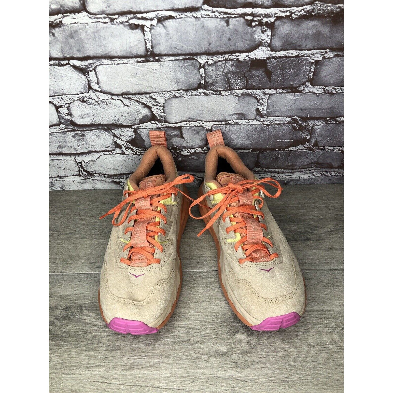 Hoka Kaha Low GTX Mental Health Hiking Sand Sun Baked Orange