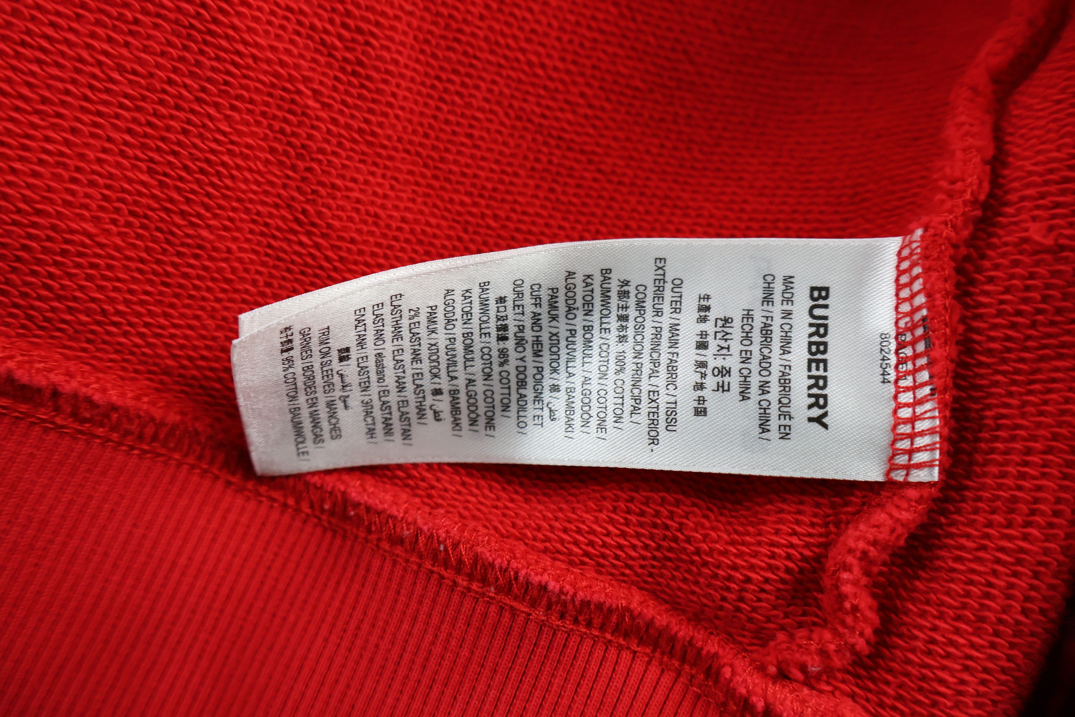 Burberry Burberry Red Track Jacket – Nova Check Sleeve Size US M / EU 48-50 / 2 - 10 Thumbnail