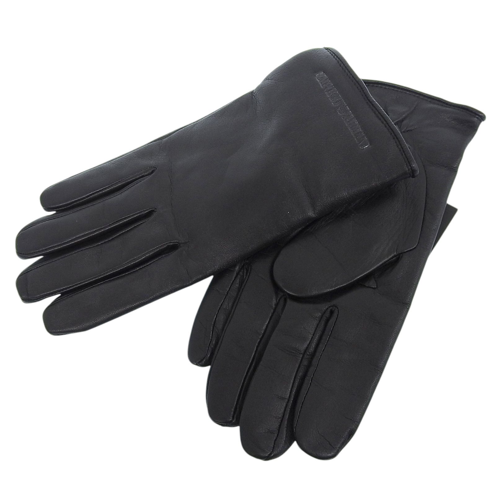 Armani Armani Emporio Armani Logo-embossed Leather Gloves Leather Gloves 624136 13728 56151 DUTY FREE for USA Size ONE SIZE - 1 Thumbnail