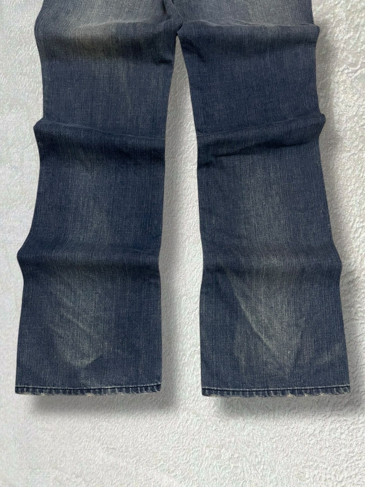 Tornado Mart Vintage Japan Designer Rush/Hour Distressed Flared Denim Size US 32 / EU 48 - 12 Thumbnail