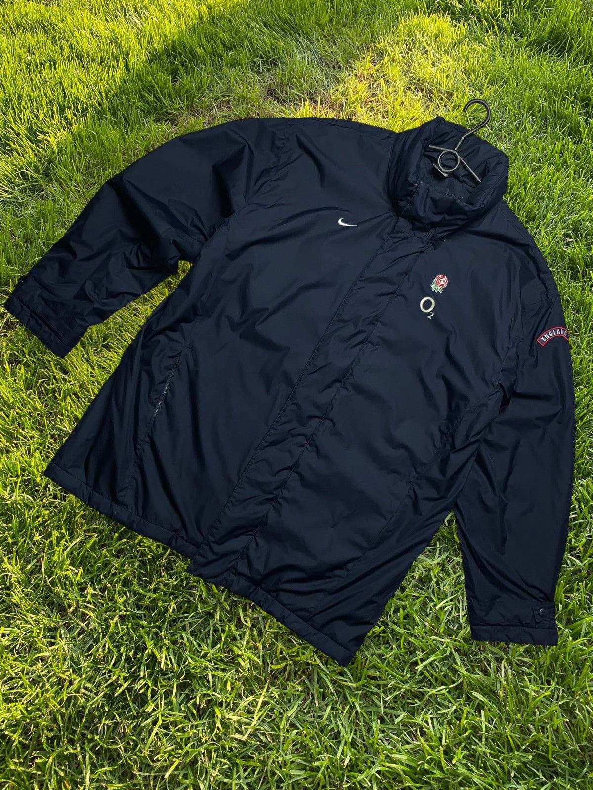 image of England Rugby League x Nike Vintage Nike Rugby England Jacket in Navy, Men's (Size 2XL)