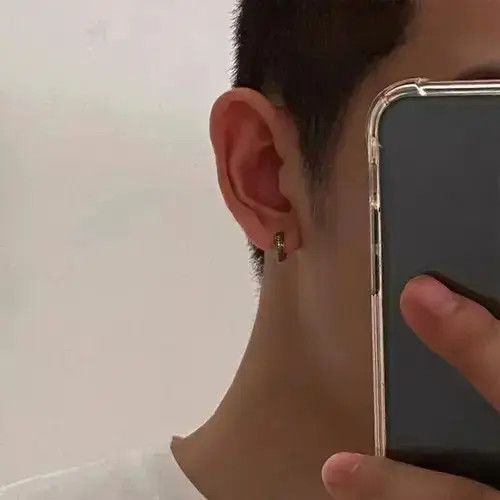 Jewelry x Vintage 925 Silver Vintage Earrings, Men's