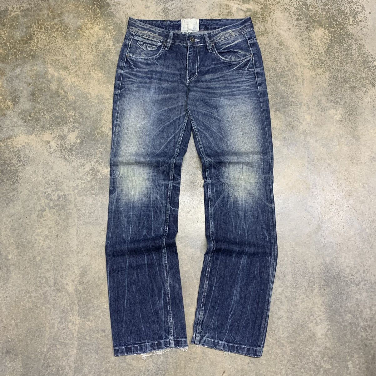 If Six Was Nine Lolita Jean by Concept Club Clawmark Distressed Denim Size US 34 / EU 50 - 1 Thumbnail